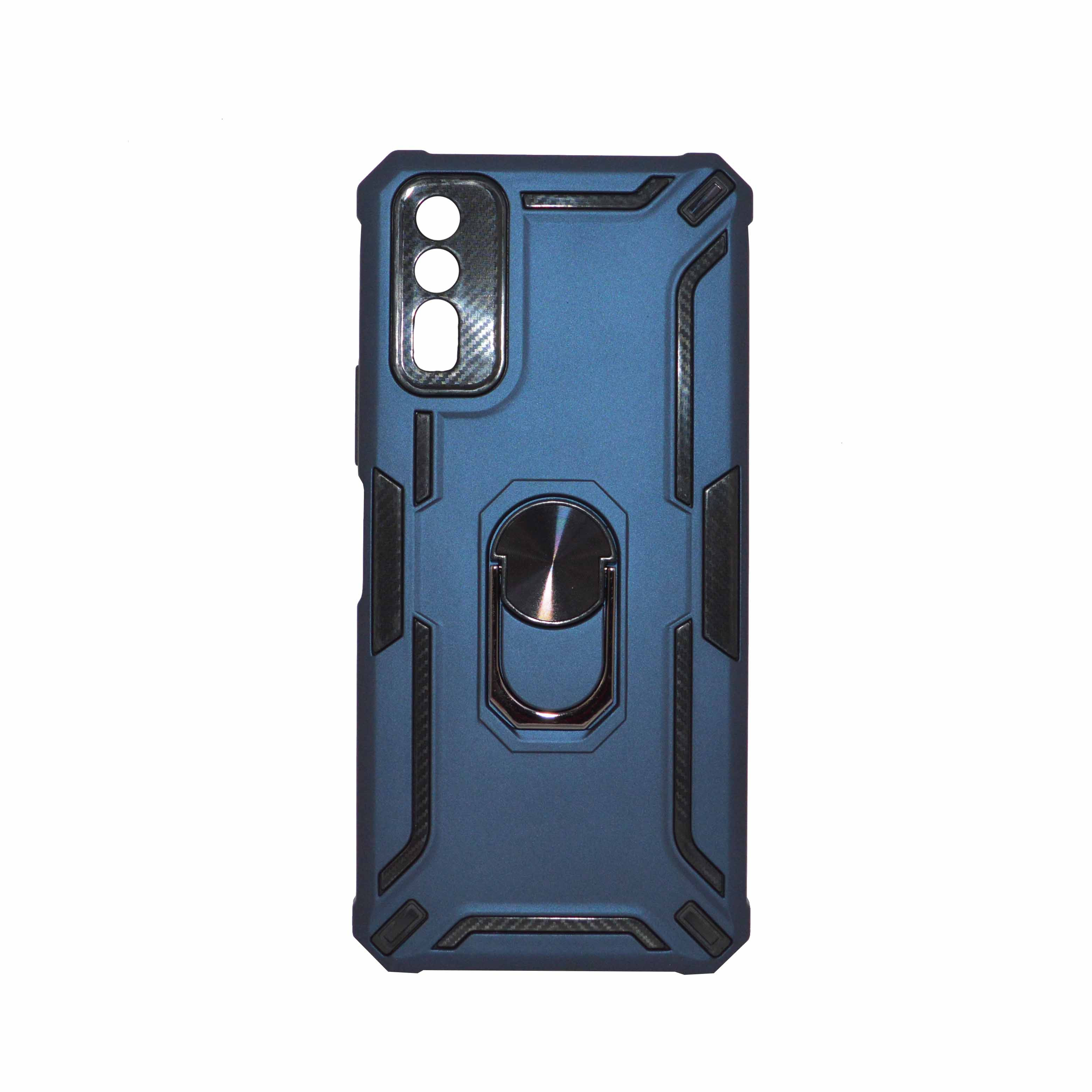 Vivo Y20 Blue Cover Military Grade Protection Built-in Kickstand Car Holder Mobile Phone Case